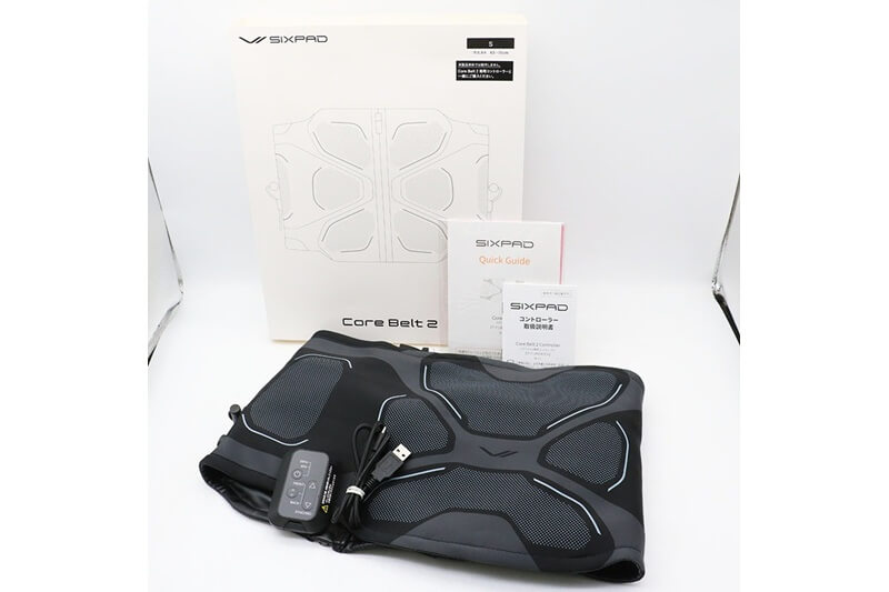 MTG SIX PAD Core Belt2 シックスパッド コアベルト2 SE-CB BLACK サイズ:S 専用コントローラー付き